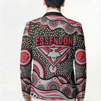 Essendon Bombers Blazer Aboriginal Dot Pattern - Football Mascot Heritage Pride