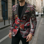 Essendon Bombers Blazer Aboriginal Dot Pattern - Football Mascot Heritage Pride