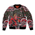 Essendon Bombers Bomber Jacket Aboriginal Dot Pattern - Football Mascot Heritage Pride