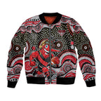 Essendon Bombers Bomber Jacket Aboriginal Dot Pattern - Football Mascot Heritage Pride