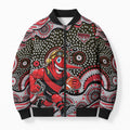 Essendon Bombers Bomber Puffer Jacket Aboriginal Dot Pattern - Football Mascot Heritage Pride