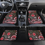 Essendon Bombers Car Mats Aboriginal Dot Pattern - Football Mascot Heritage Pride