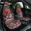 Essendon Bombers Car Seat Cover Aboriginal Dot Pattern - Football Mascot Heritage Pride