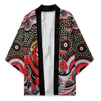Essendon Bombers Kimono Aboriginal Dot Pattern - Football Mascot Heritage Pride