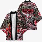 Essendon Bombers Kimono Aboriginal Dot Pattern - Football Mascot Heritage Pride