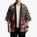 Essendon Bombers Kimono Aboriginal Dot Pattern - Football Mascot Heritage Pride