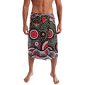 Essendon Bombers Lavalava Aboriginal Dot Pattern - Football Mascot Heritage Pride