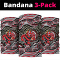 Essendon Bombers Neck Gaiter Aboriginal Dot Pattern - Football Mascot Heritage Pride