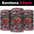 Essendon Bombers Neck Gaiter Aboriginal Dot Pattern - Football Mascot Heritage Pride