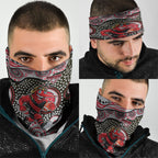 Essendon Bombers Neck Gaiter Aboriginal Dot Pattern - Football Mascot Heritage Pride