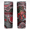 Essendon Bombers Skinny Tumbler Aboriginal Dot Pattern - Football Mascot Heritage Pride
