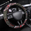 Essendon Bombers Steering Wheel Cover Aboriginal Dot Pattern - Football Mascot Heritage Pride