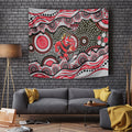 Essendon Bombers Tapestry Aboriginal Dot Pattern - Football Mascot Heritage Pride