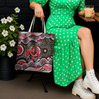 Essendon Bombers Tote Bag Aboriginal Dot Pattern - Football Mascot Heritage Pride