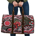Essendon Bombers Travel Bag Aboriginal Dot Pattern - Football Mascot Heritage Pride