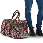 Essendon Bombers Travel Bag Aboriginal Dot Pattern - Football Mascot Heritage Pride