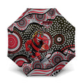 Essendon Bombers Umbrella Aboriginal Dot Pattern - Football Mascot Heritage Pride