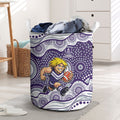 Fremantle Dockers Laundry Basket Aboriginal Dot Pattern - Football Mascot Heritage Pride