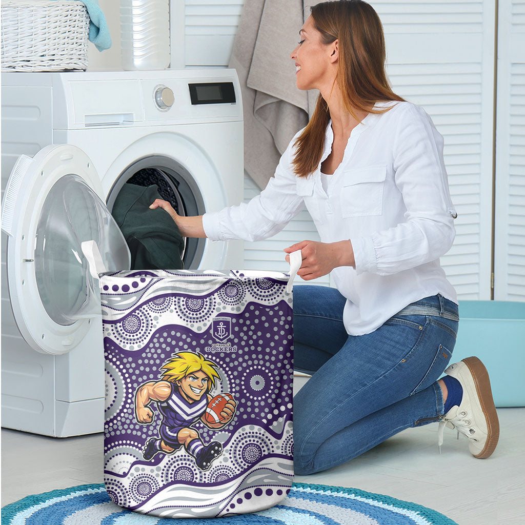 Fremantle Dockers Laundry Basket Aboriginal Dot Pattern - Football Mascot Heritage Pride
