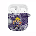 Fremantle Dockers AirPods Case Aboriginal Dot Pattern - Football Mascot Heritage Pride