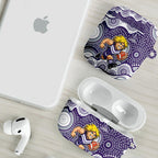 Fremantle Dockers AirPods Case Aboriginal Dot Pattern - Football Mascot Heritage Pride