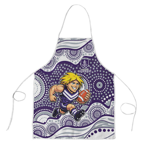 Fremantle Dockers Apron Aboriginal Dot Pattern - Football Mascot Heritage Pride
