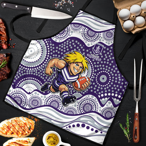 Fremantle Dockers Apron Aboriginal Dot Pattern - Football Mascot Heritage Pride