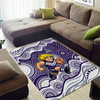 Fremantle Dockers Area Rug Aboriginal Dot Pattern - Football Mascot Heritage Pride
