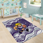 Fremantle Dockers Area Rug Aboriginal Dot Pattern - Football Mascot Heritage Pride