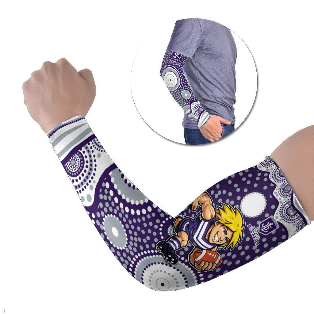 Fremantle Dockers Arm Sleeves Aboriginal Dot Pattern - Football Mascot Heritage Pride