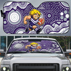 Fremantle Dockers Auto Sun Shade Aboriginal Dot Pattern - Football Mascot Heritage Pride