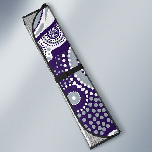 Fremantle Dockers Auto Sun Shade Aboriginal Dot Pattern - Football Mascot Heritage Pride