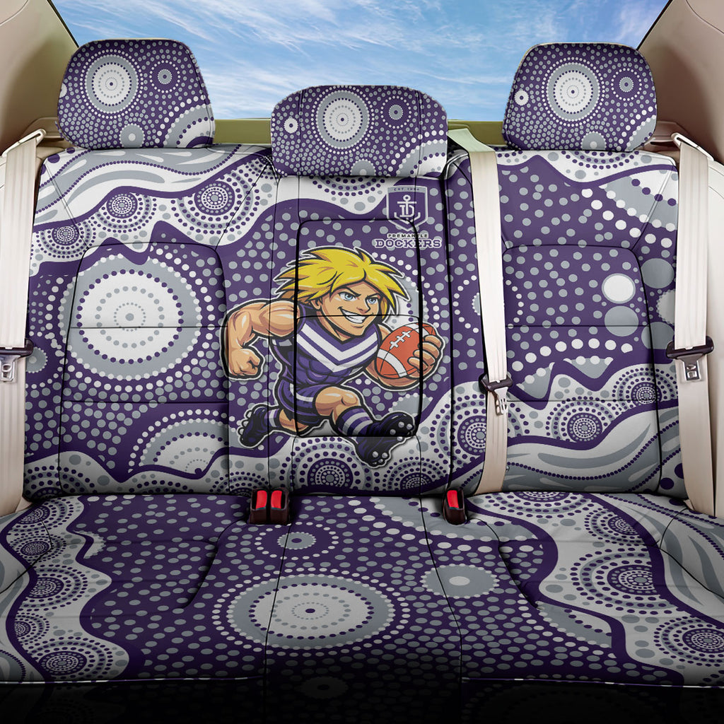 Fremantle Dockers Back Car Seat Cover Aboriginal Dot Pattern - Football Mascot Heritage Pride