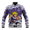 Fremantle Dockers Baseball Jacket Aboriginal Dot Pattern - Football Mascot Heritage Pride