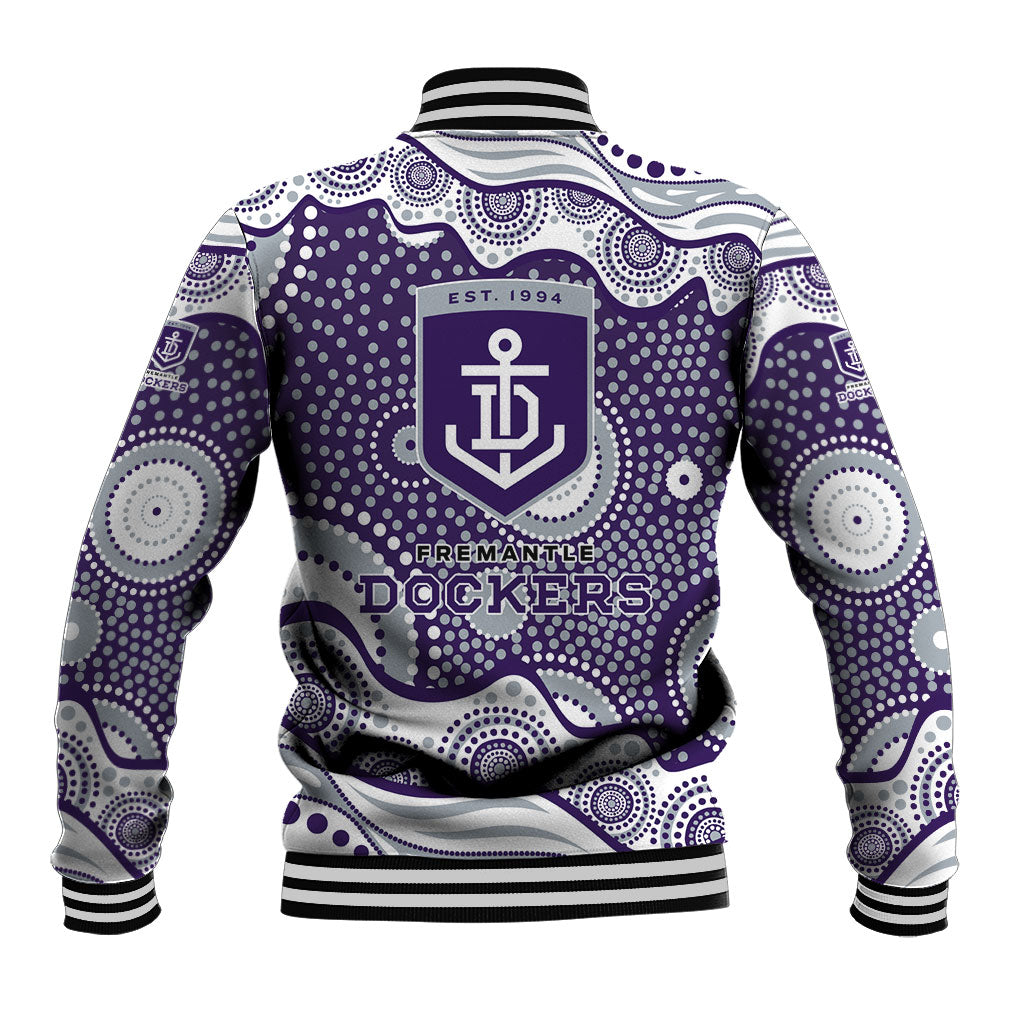 Fremantle Dockers Baseball Jacket Aboriginal Dot Pattern - Football Mascot Heritage Pride