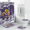 Fremantle Dockers Bathroom Set Aboriginal Dot Pattern - Football Mascot Heritage Pride