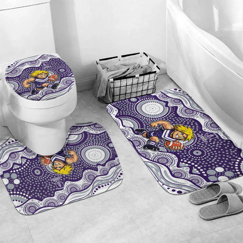 Fremantle Dockers Bathroom Set Aboriginal Dot Pattern - Football Mascot Heritage Pride