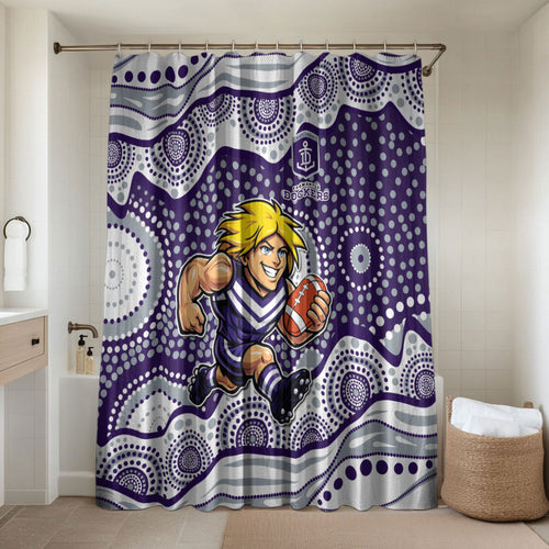 Fremantle Dockers Bathroom Set Aboriginal Dot Pattern - Football Mascot Heritage Pride