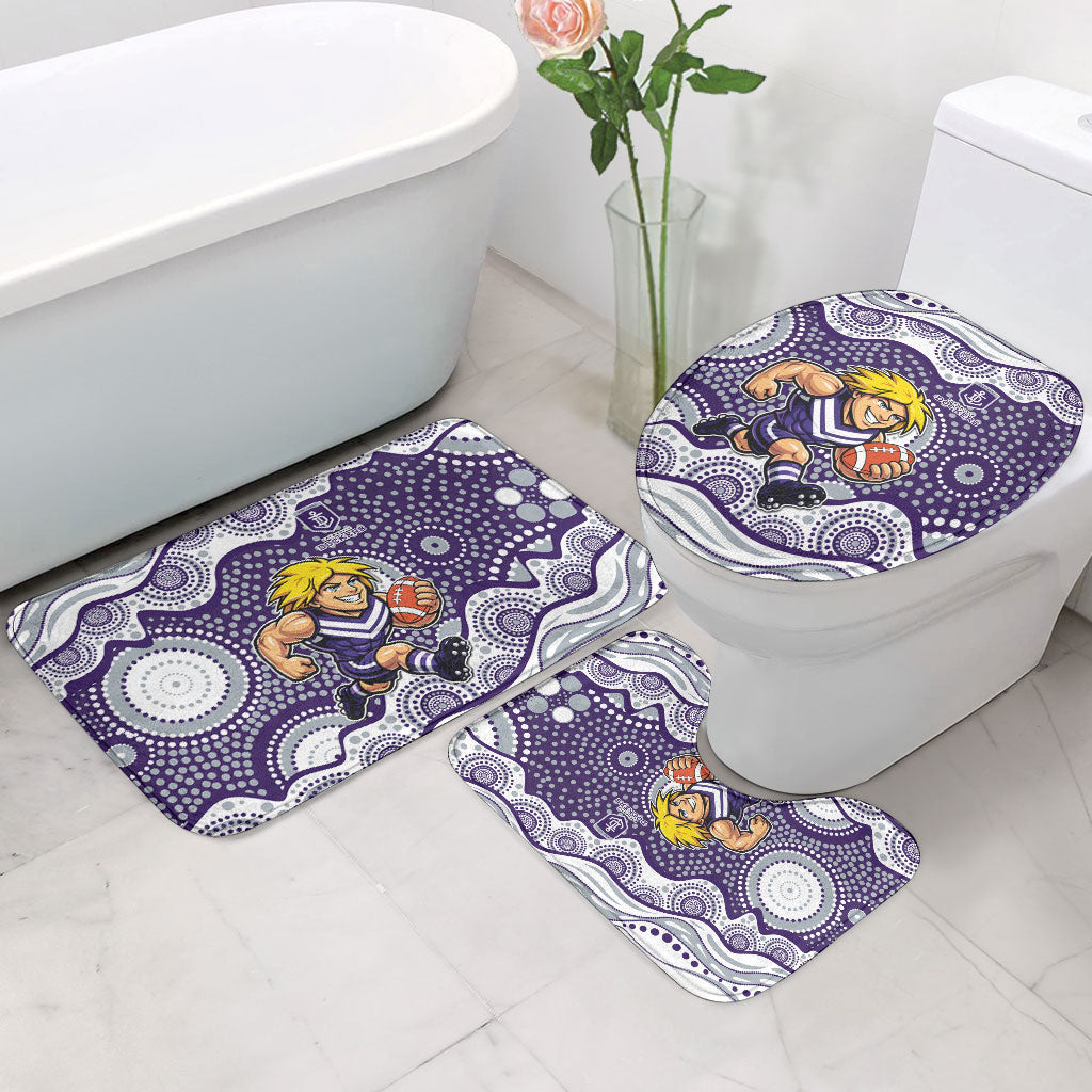 Fremantle Dockers Bathroom Set Aboriginal Dot Pattern - Football Mascot Heritage Pride