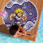 Fremantle Dockers Beach Blanket Aboriginal Dot Pattern - Football Mascot Heritage Pride