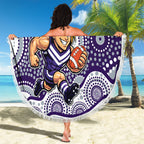 Fremantle Dockers Beach Blanket Aboriginal Dot Pattern - Football Mascot Heritage Pride