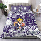 Fremantle Dockers Bedding Set Aboriginal Dot Pattern - Football Mascot Heritage Pride