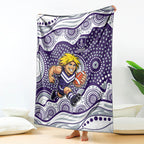 Fremantle Dockers Blanket Aboriginal Dot Pattern - Football Mascot Heritage Pride
