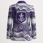 Fremantle Dockers Blazer Aboriginal Dot Pattern - Football Mascot Heritage Pride