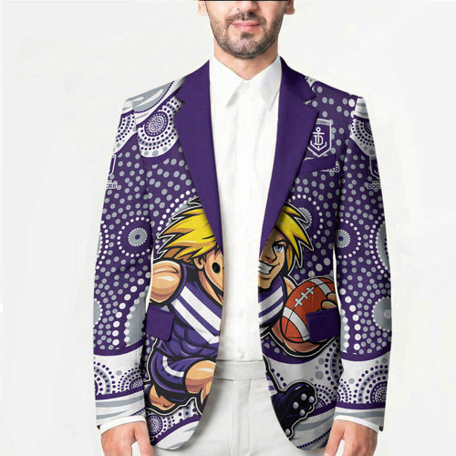 Fremantle Dockers Blazer Aboriginal Dot Pattern - Football Mascot Heritage Pride
