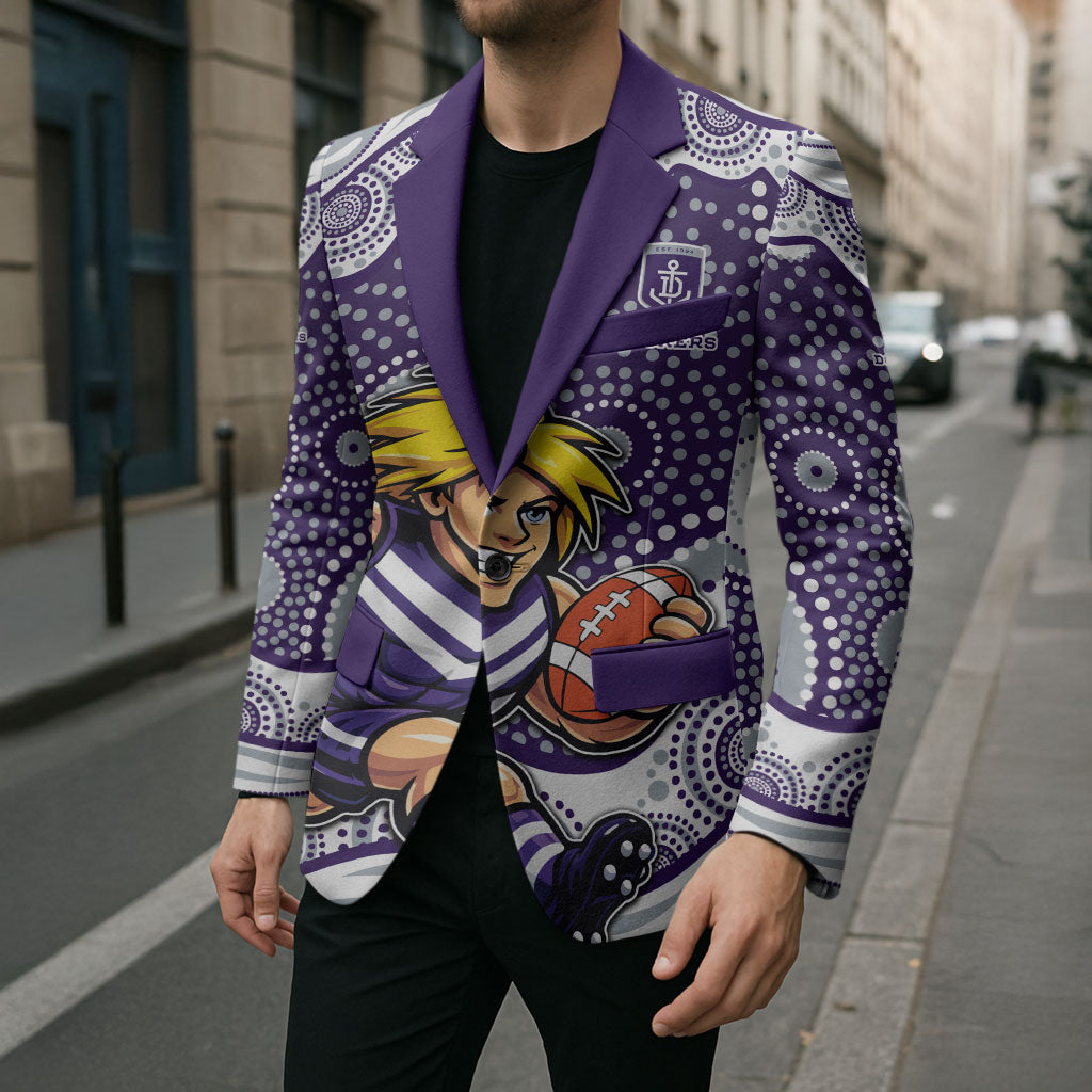 Fremantle Dockers Blazer Aboriginal Dot Pattern - Football Mascot Heritage Pride