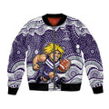 Fremantle Dockers Bomber Jacket Aboriginal Dot Pattern - Football Mascot Heritage Pride