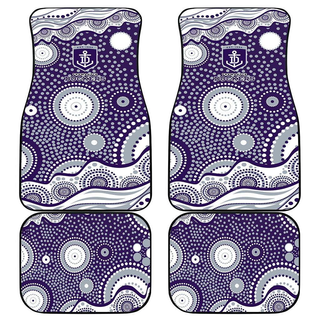 Fremantle Dockers Car Mats Aboriginal Dot Pattern - Football Mascot Heritage Pride