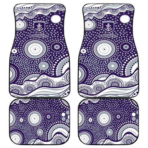 Fremantle Dockers Car Mats Aboriginal Dot Pattern - Football Mascot Heritage Pride