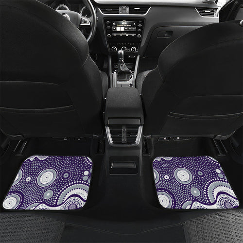 Fremantle Dockers Car Mats Aboriginal Dot Pattern - Football Mascot Heritage Pride
